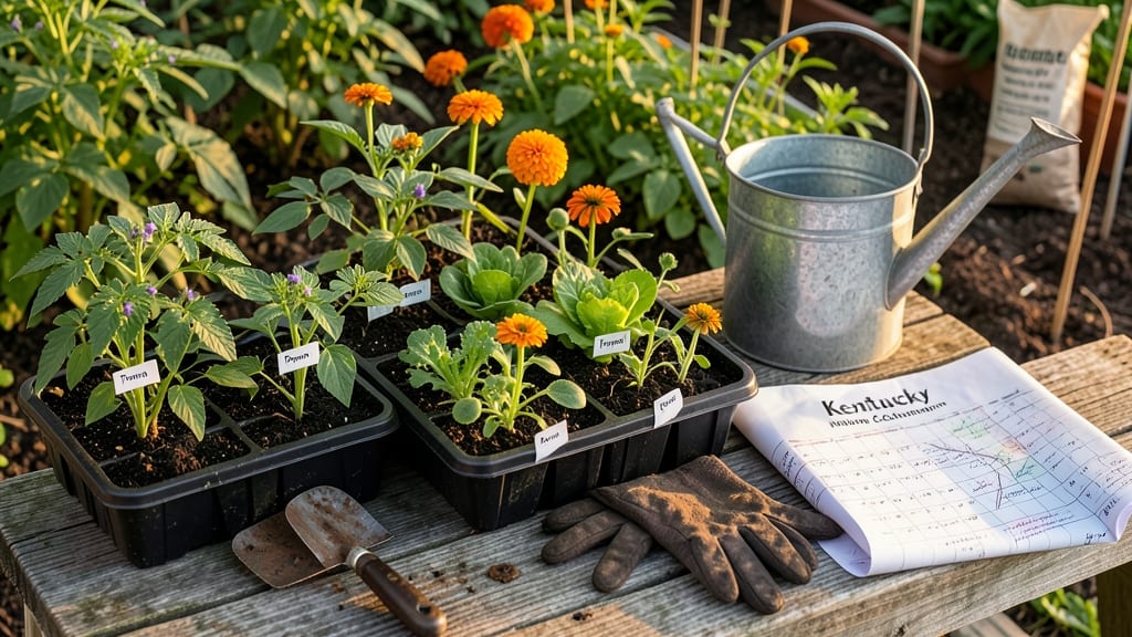 When to Plant Garden in Kentucky: Heat Zone 6b-7a Planting Calendar