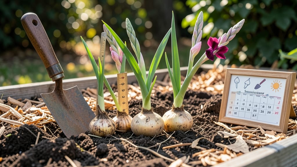When to Plant Gladiolus Bulbs in Georgia: Heat Zone 8a Timeline for Bold Summer Blooms