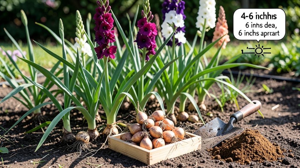 When to Plant Gladiolus Bulbs in North Carolina: Heat Zone 8a Timing for Bold Summer Blooms
